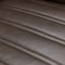 Armen Living Aries Espresso Genuine Leather Swivel Barrel Chair LCARCHES - alternate 5